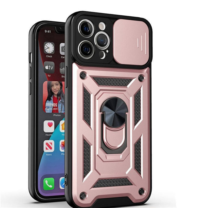 Armor Shockproof Cover With Magnetic Ring Stand