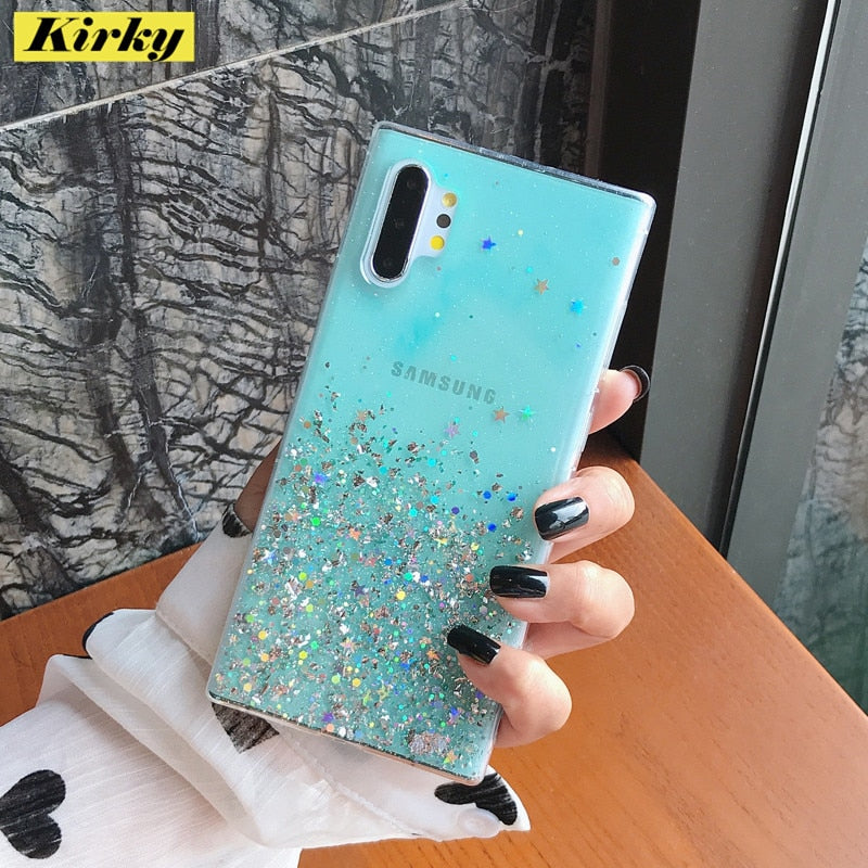 Glitter Silicone Case For Samsung