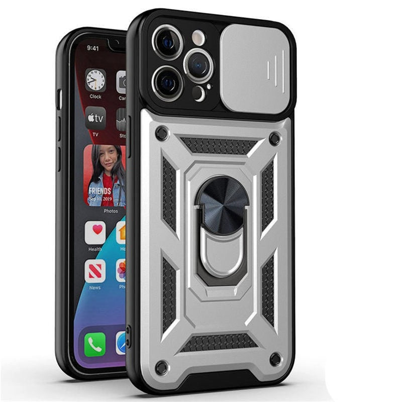 Armor Shockproof Cover With Magnetic Ring Stand