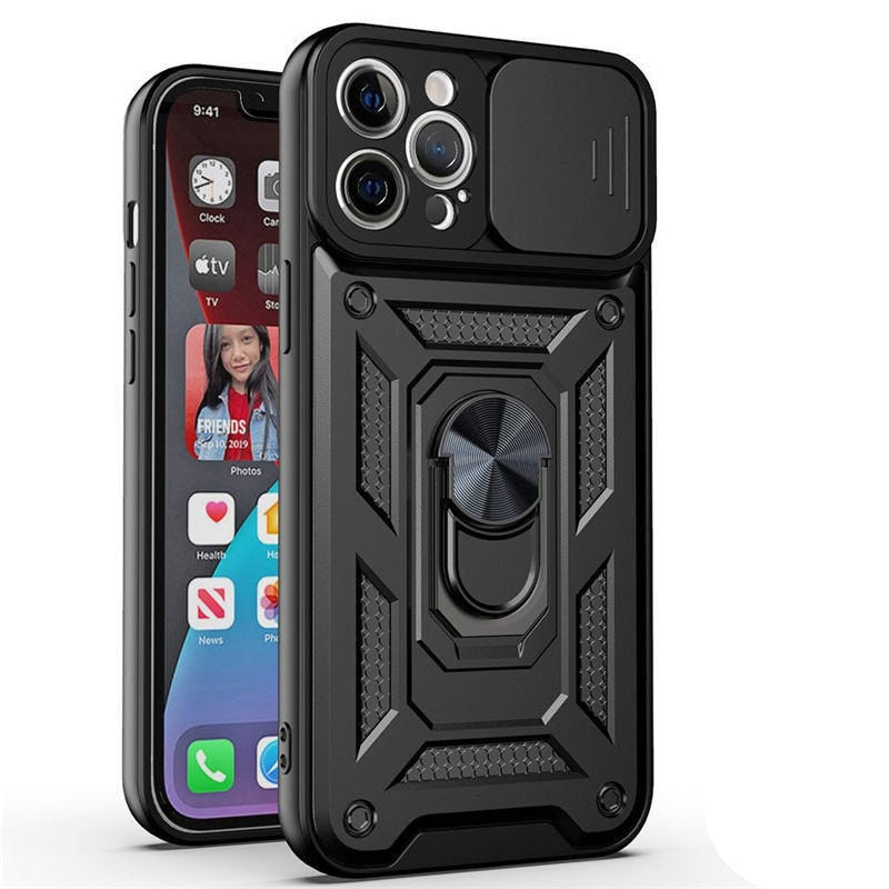 Armor Shockproof Cover With Magnetic Ring Stand