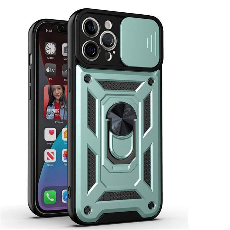 Armor Shockproof Cover With Magnetic Ring Stand