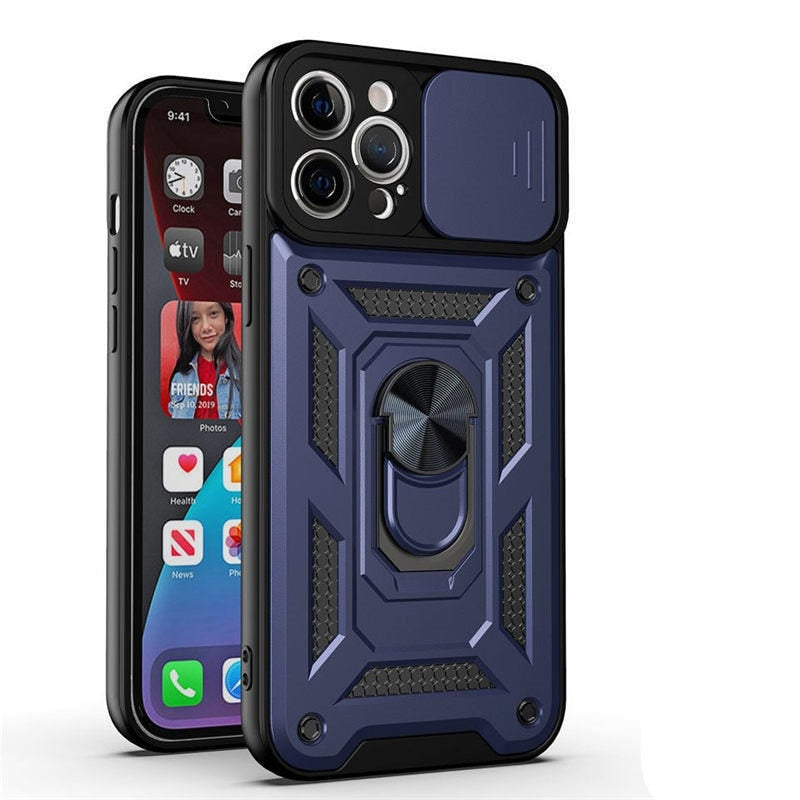 Armor Shockproof Cover With Magnetic Ring Stand