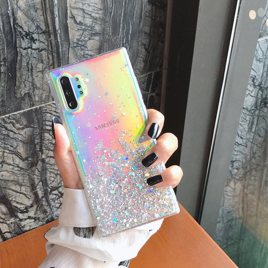 Glitter Silicone Case For Samsung