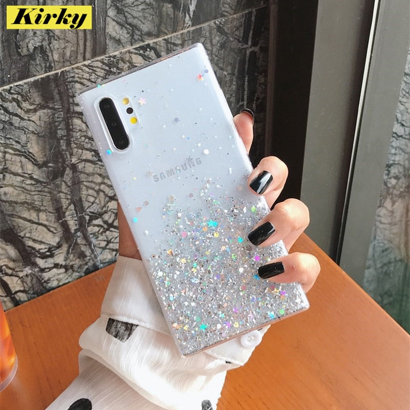 Glitter Silicone Case For Samsung