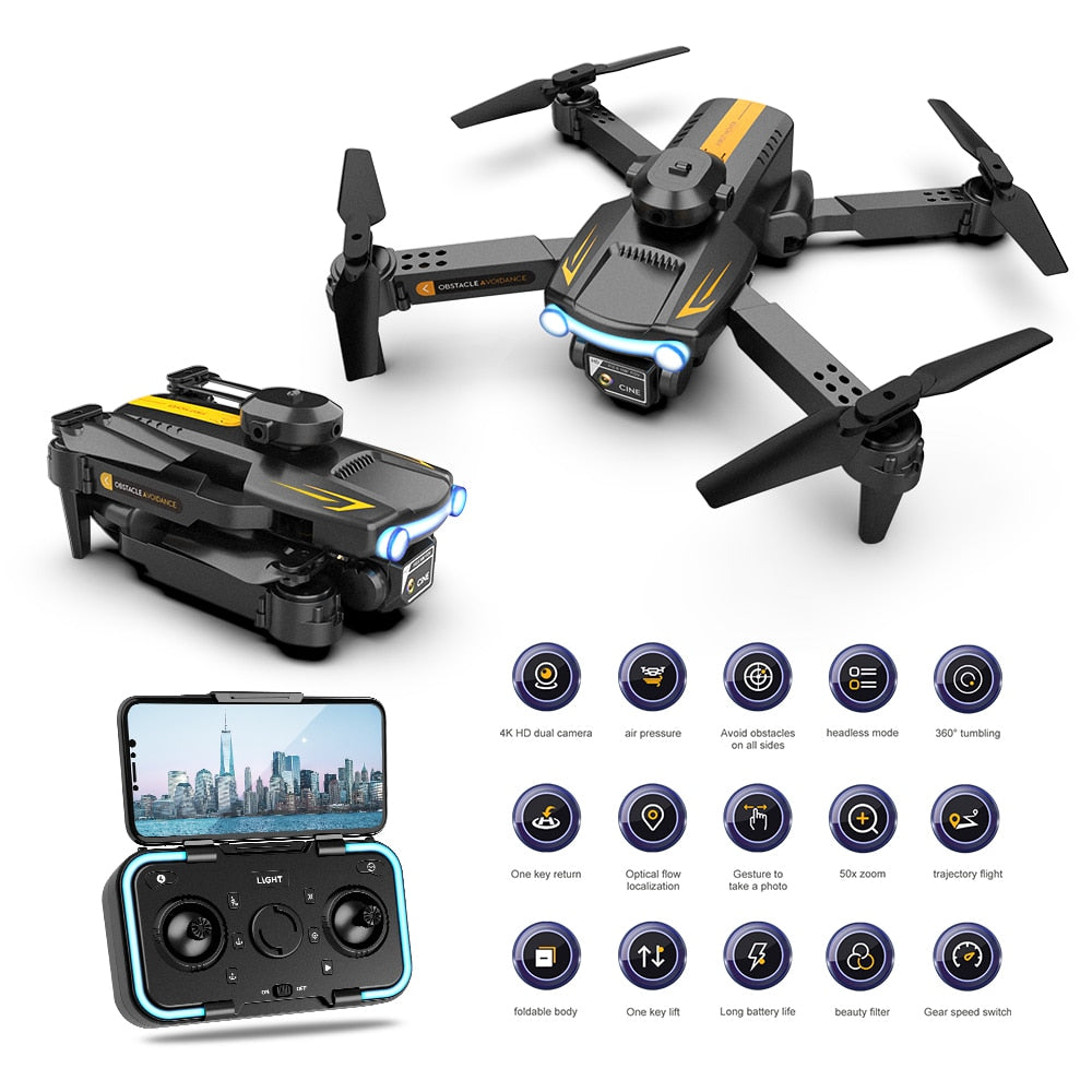 Mini 4K Dual Camera Four Side Obstacle Avoidance Drone