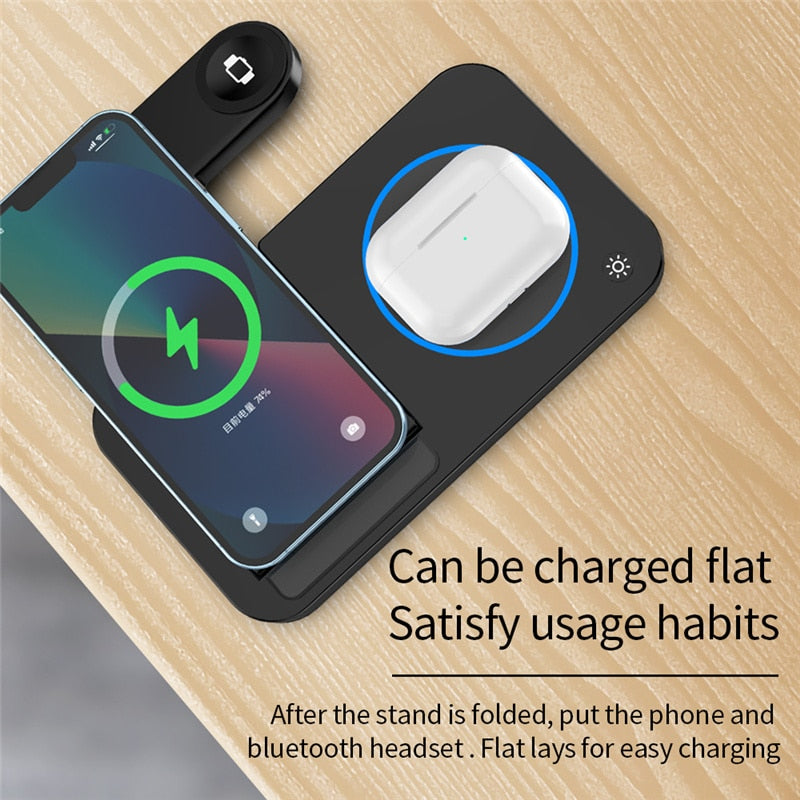 4 In 1 Wireless Fast Charging Dock Station