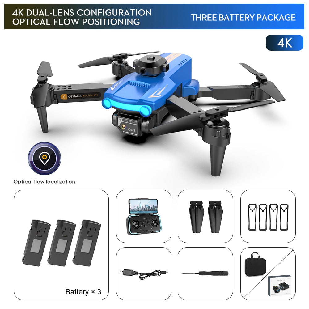 Mini 4K Dual Camera Four Side Obstacle Avoidance Drone